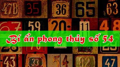 Số 54 theo phong thủy